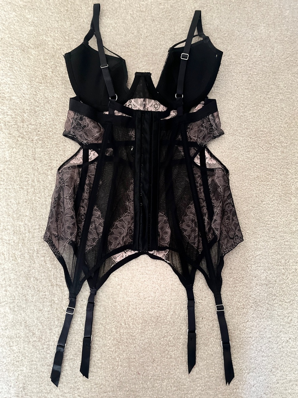Victoria's Secret *Dream Angels* Lace Garter Corset Bustier- 36C *NWT* - Picture 2 of 8
